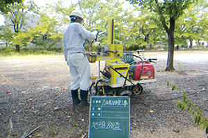 地盤調査の様子