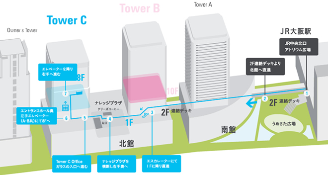 会場近辺の地図